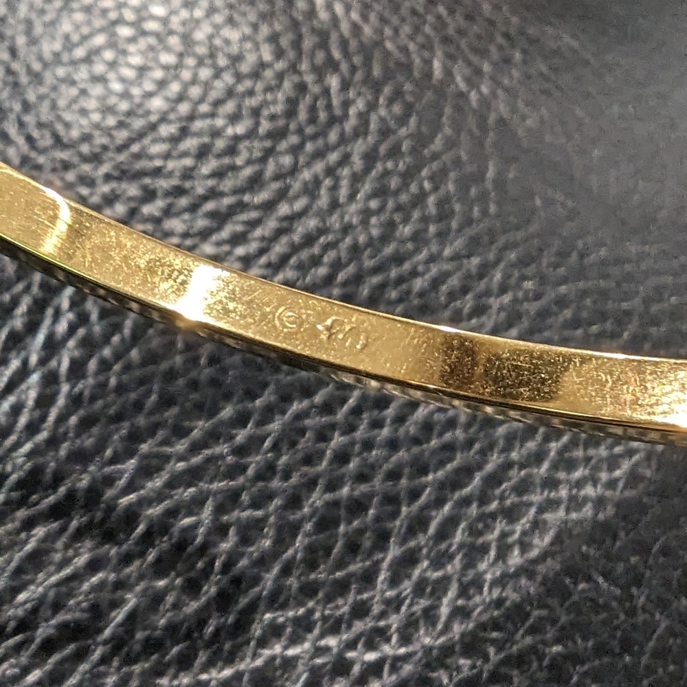 Swarovski Gold Plated Bangle Bracelet - Picture 4 of 5